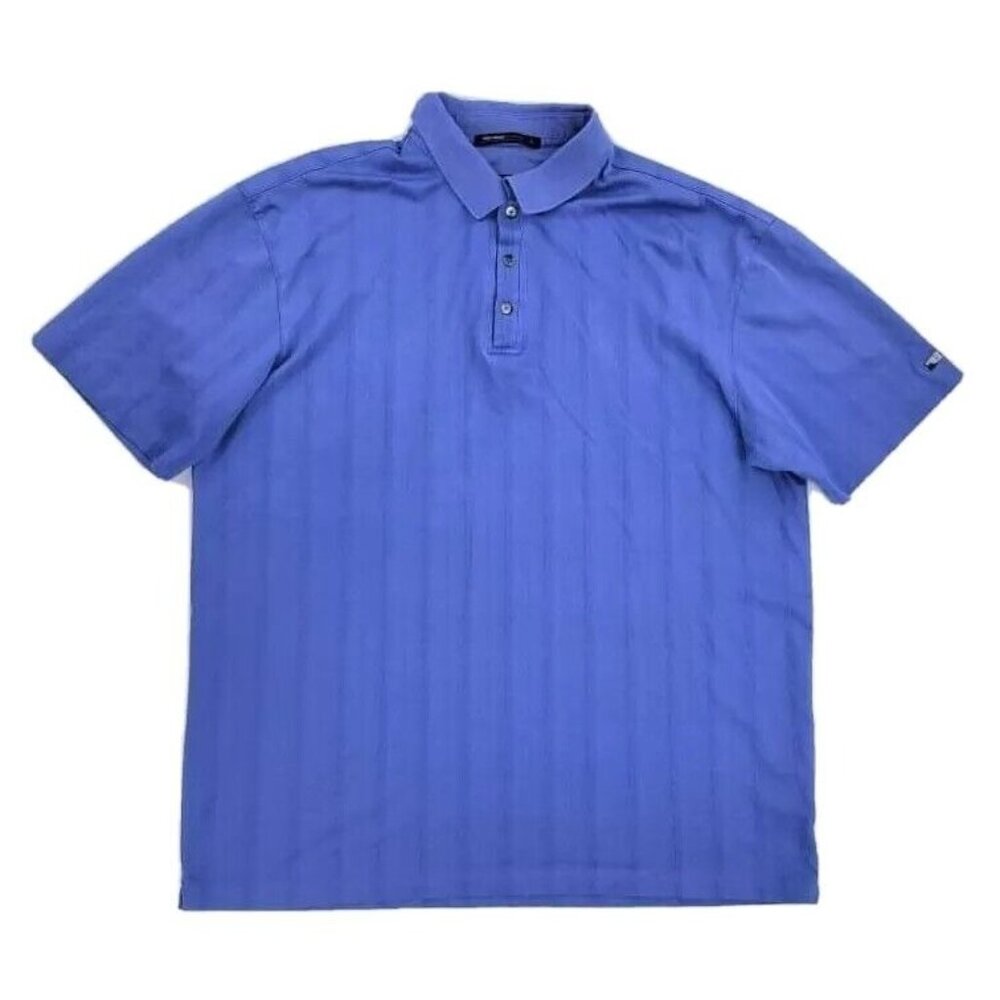 Nike Tiger Woods Mens Golf Polo Shirt XL Blue Collared Short Sleeve